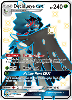 Decidueye-GX Hidden Fates Shiny Vault #SV47