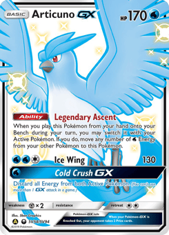 Articuno-GX Hidden Fates Shiny Vault #SV54