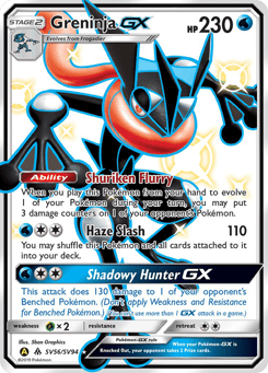 Greninja-GX Hidden Fates Shiny Vault #SV56
