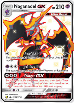 Naganadel-GX Hidden Fates Shiny Vault #SV63