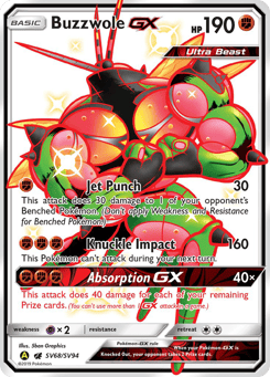 Buzzwole-GX Hidden Fates Shiny Vault #SV68