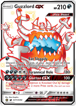 Guzzlord-GX Hidden Fates Shiny Vault #SV71