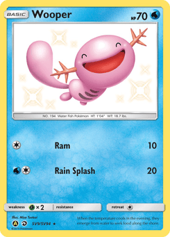 Wooper Hidden Fates Shiny Vault #SV9