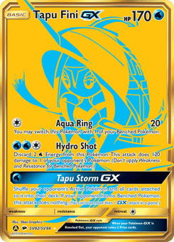 Tapu Fini-GX Hidden Fates Shiny Vault #SV92