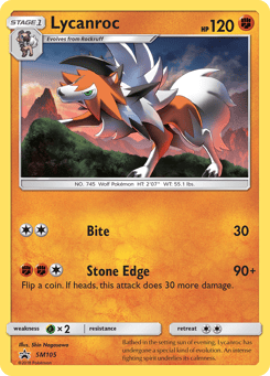 Lycanroc SM Black Star Promos #SM105