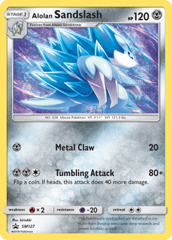 Alolan Sandslash SM Black Star Promos #SM127