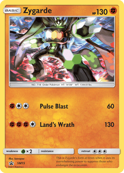 Zygarde SM Black Star Promos #SM15