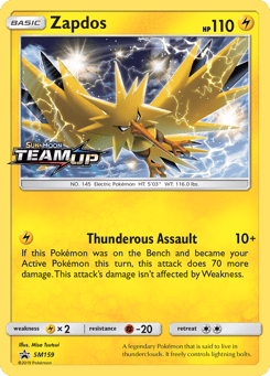 Zapdos SM Black Star Promos #SM159