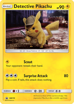 Detective Pikachu SM Black Star Promos #SM170
