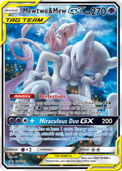 Mewtu & Mew GX SM Black Star Promos #SM191