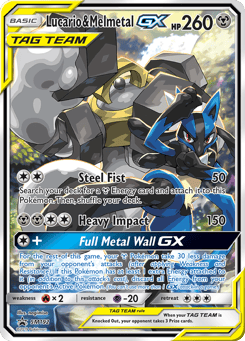 Lucario & Melmetal GX SM Black Star Promos #SM192