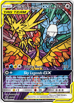 Moltres, Zapdos y Articuno GX SM Black Star Promos #SM210
