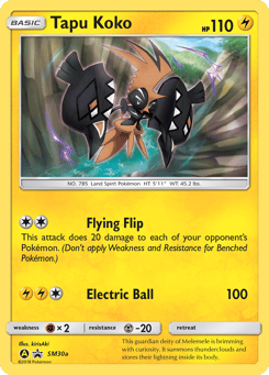 Tapu Koko SM Black Star Promos #SM30a