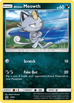 Alolan Meowth SM Black Star Promos #SM43