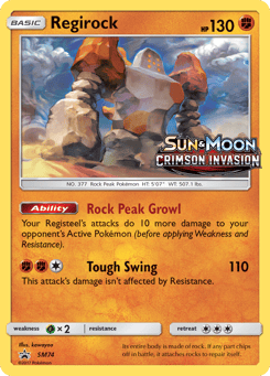 Regirock SM Black Star Promos #SM74