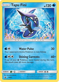 Tapu Fini SM Black Star Promos #SM92
