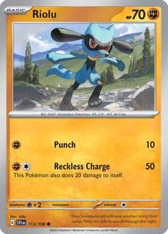 Riolu Scarlet & Violet #113