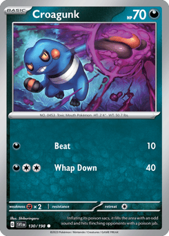 Croagunk Scarlet & Violet #130