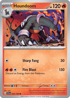 Houndoom Scarlet & Violet #34