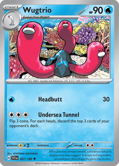 Wugtrio Scarlet & Violet #57