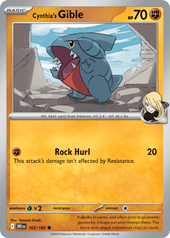 Cynthia's Gible Destined Rivals #102