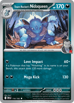 Team Rocket's Nidoqueen Destined Rivals #116