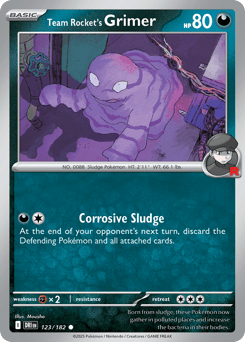 Team Rocket's Grimer Destined Rivals #123