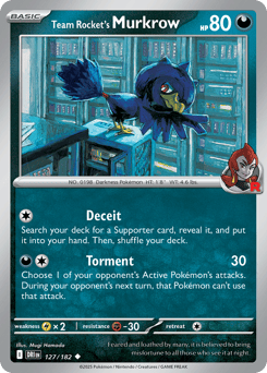Team Rocket's Murkrow Destined Rivals #127