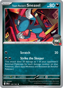 Team Rocket's Sneasel Destined Rivals #128