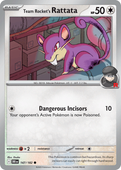 Team Rocket's Rattata Destined Rivals #147