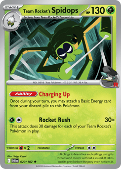 Team Rocket's Spidops Destined Rivals #20