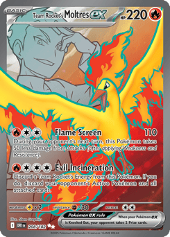 Team Rocket's Moltres ex Destined Rivals #208