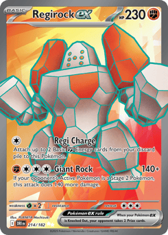 Regirock ex Destined Rivals #214