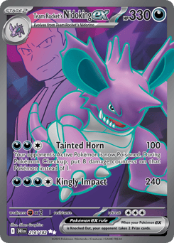 Team Rocket's Nidoking ex Destined Rivals #216