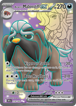 Arven's Mabosstiff ex Destined Rivals #218