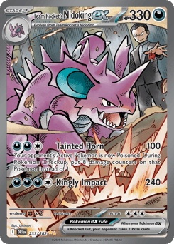 Team Rocket's Nidoking ex Destined Rivals #233