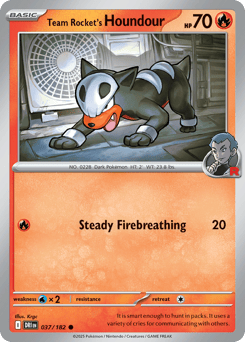 Team Rocket's Houndour Destined Rivals #37