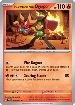 Hearthflame Mask Ogerpon Destined Rivals #44