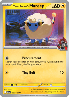 Team Rocket's Mareep Destined Rivals #72