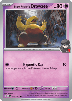 Team Rocket's Drowzee Destined Rivals #79