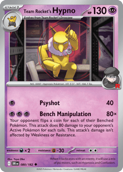 Team Rocket's Hypno Destined Rivals #80