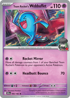 Team Rocket's Wobbuffet Destined Rivals #82
