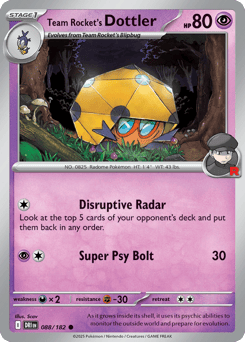 Team Rocket's Dottler