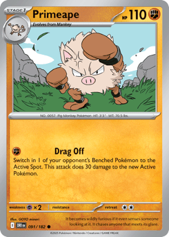 Primeape Destined Rivals #91