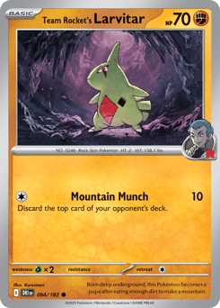 Team Rocket's Larvitar Destined Rivals #94