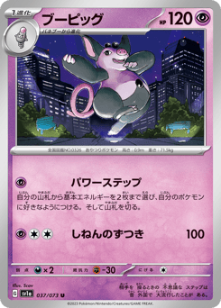 Japanese Grumpig (ブーピッグ)