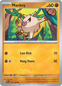 Mankey Paldea Evolved #106