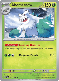 Abomasnow Paldea Evolved #11