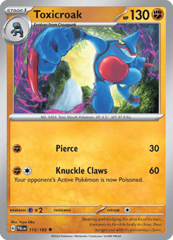 Toxicroak Paldea Evolved #115