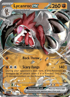 Lycanroc ex Paldea Evolved #117